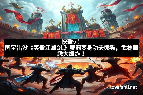 快盈v：国宝出没《笑傲江湖OL》萝莉变身功夫熊猫，武林童趣大爆炸！